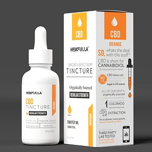 3D Hempzilla CBD Orange model