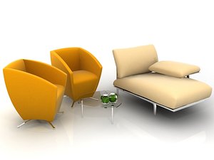 chair architecture 3d model