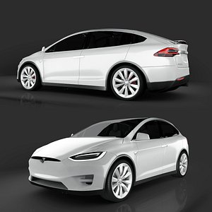 Tesla model x white