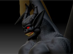 3d bat demon model