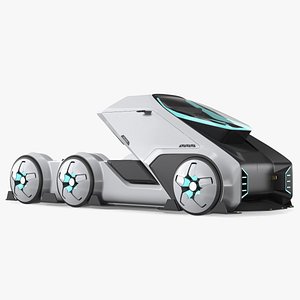 Sci-fi Truck White