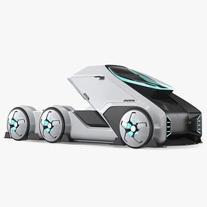 Sci-fi Truck White