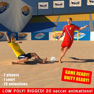 beach soccer games 3d max