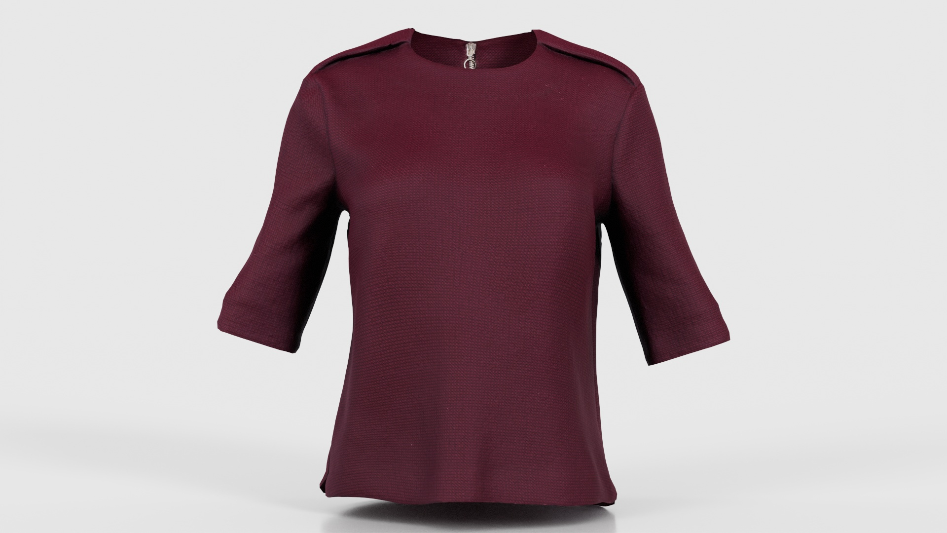 3D Red Zipper Shoulder Pad Top Remastered - TurboSquid 2361783