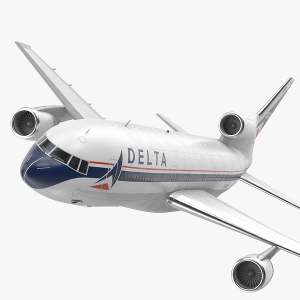 3D Delta Air Lines Lockheed L-1011 TriStar Flight model