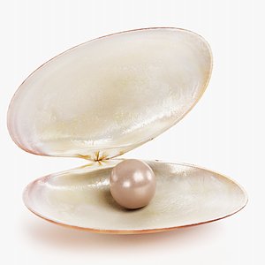 3D clam pearl 1
