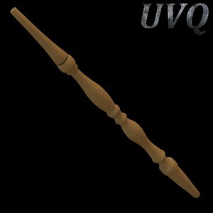 wooden baluster 3d max