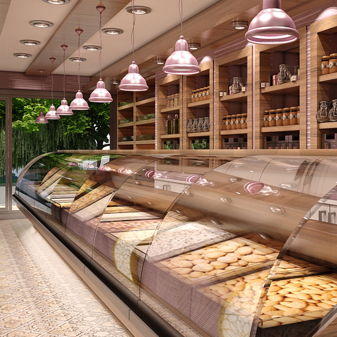 Store Set Interior 3D Model - TurboSquid 1228060