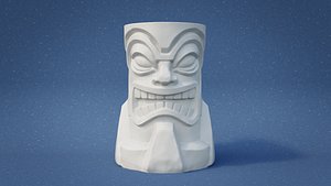 Tiki Totem Pole V3 3D