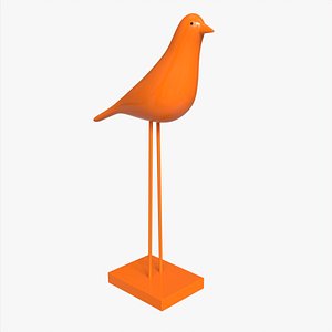 Abstract Ceramic Bird Figurine