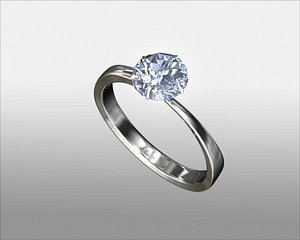 diamond ring 3d model
