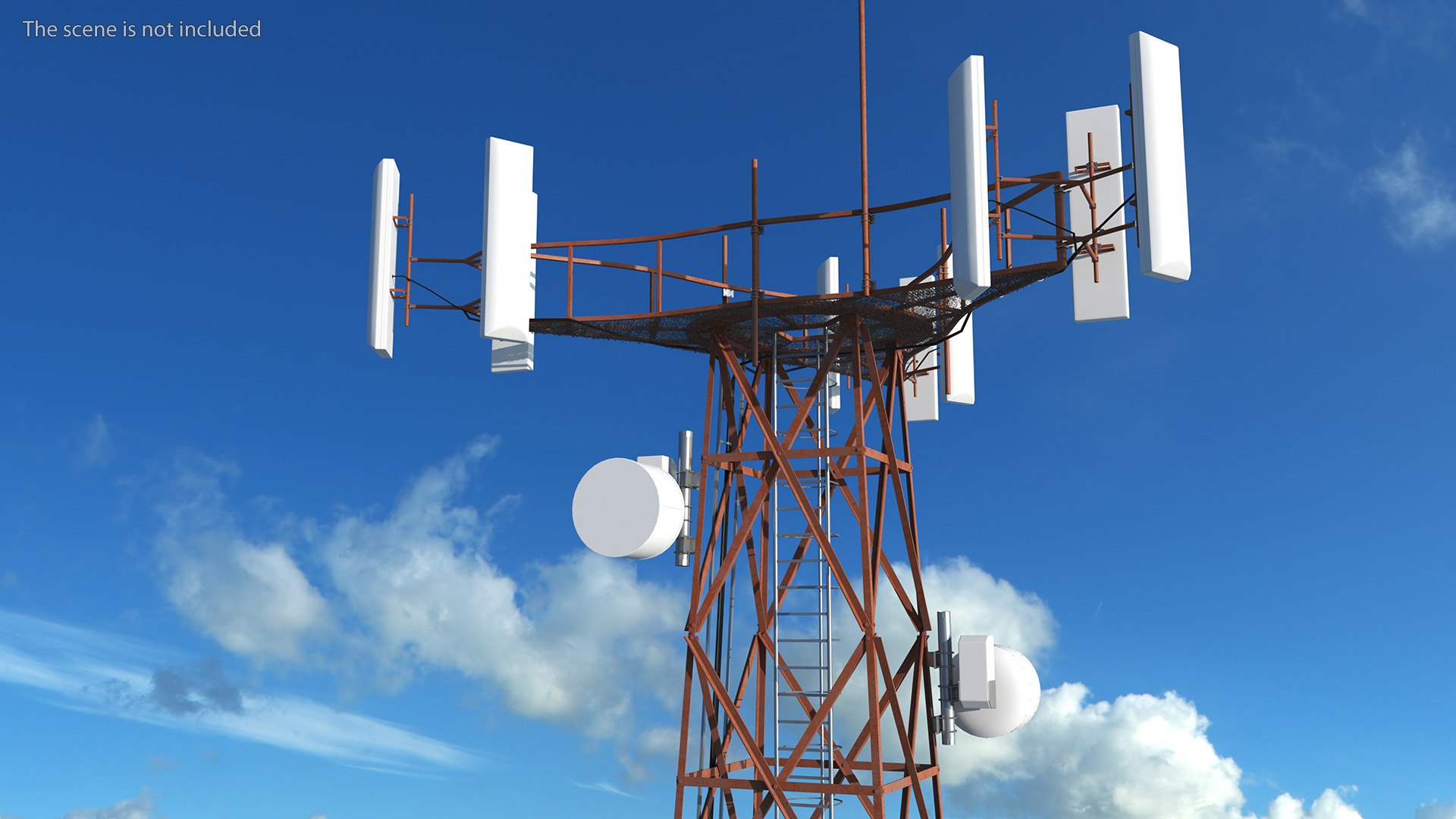 3D Cellular Communication Tower - TurboSquid 2199158