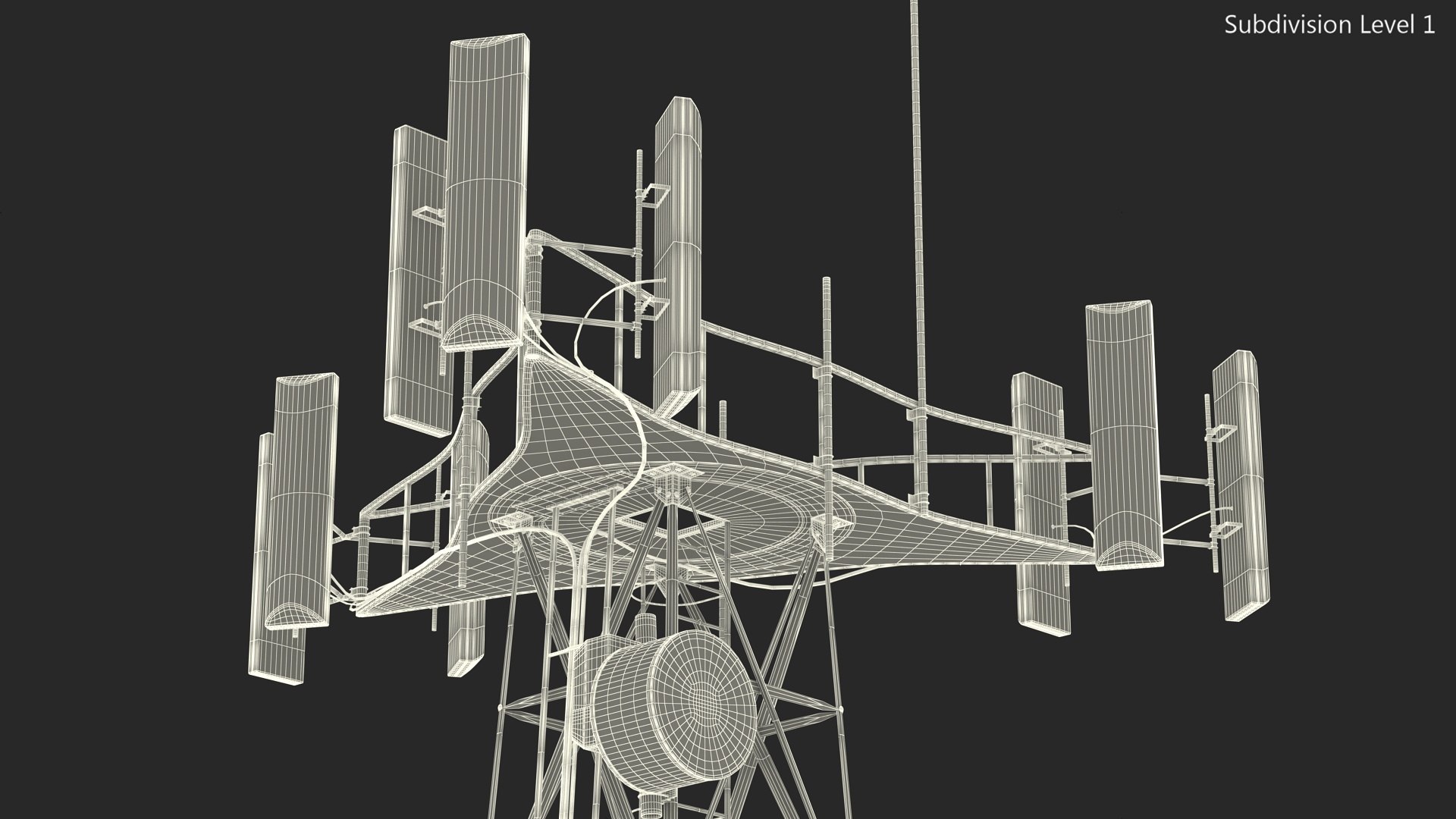 3D Cellular Communication Tower - TurboSquid 2199158