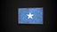 Old Picture Frame With Somalia Flag - Game Ready PBR Low-poly 3D Model