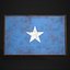 Old Picture Frame With Somalia Flag - Game Ready PBR Low-poly 3D Model