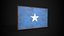 Old Picture Frame With Somalia Flag - Game Ready PBR Low-poly 3D Model