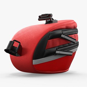 Bike Seat Pack Aerodynamic Design Red