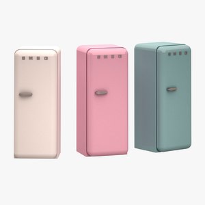 3d model smeg refrigerator