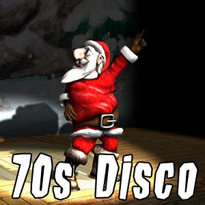 santa claus dancing disco 3d model