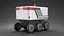 Delivery Courier Robot Low Poly PBR 3D model