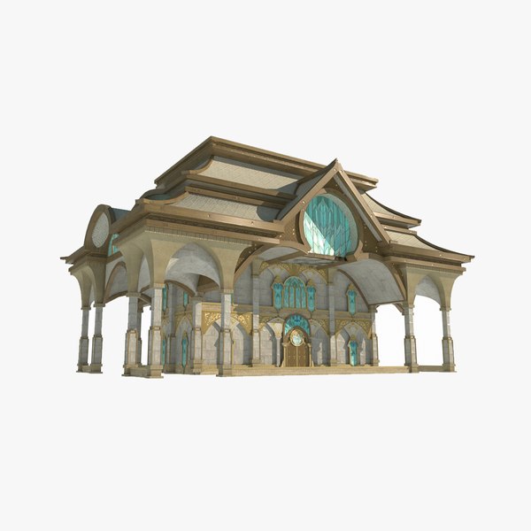 3D модель Magic style building hall - TurboSquid 2096119