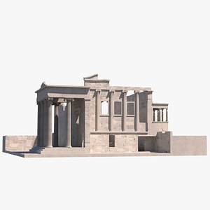 erechtheion greek temple 3d model