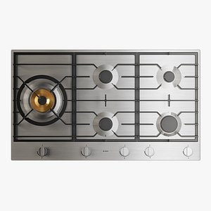 gas cooktop 3D model