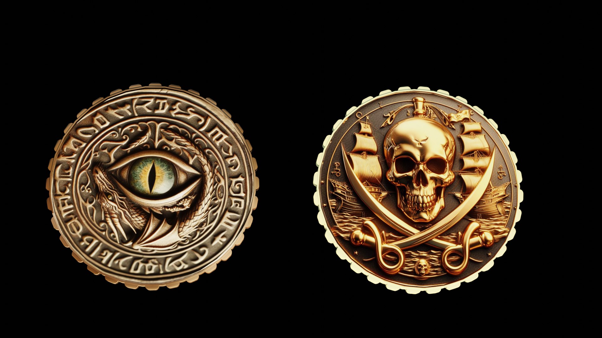 3D Gold coins https://p.turbosquid.com/ts-thumb/zT/RjEmKw/NL/gold/png/1710331902/1920x1080/fit_q87/cd2bc5ddf3f96132ea465fdc16825dc738eb6d4b/gold.jpg