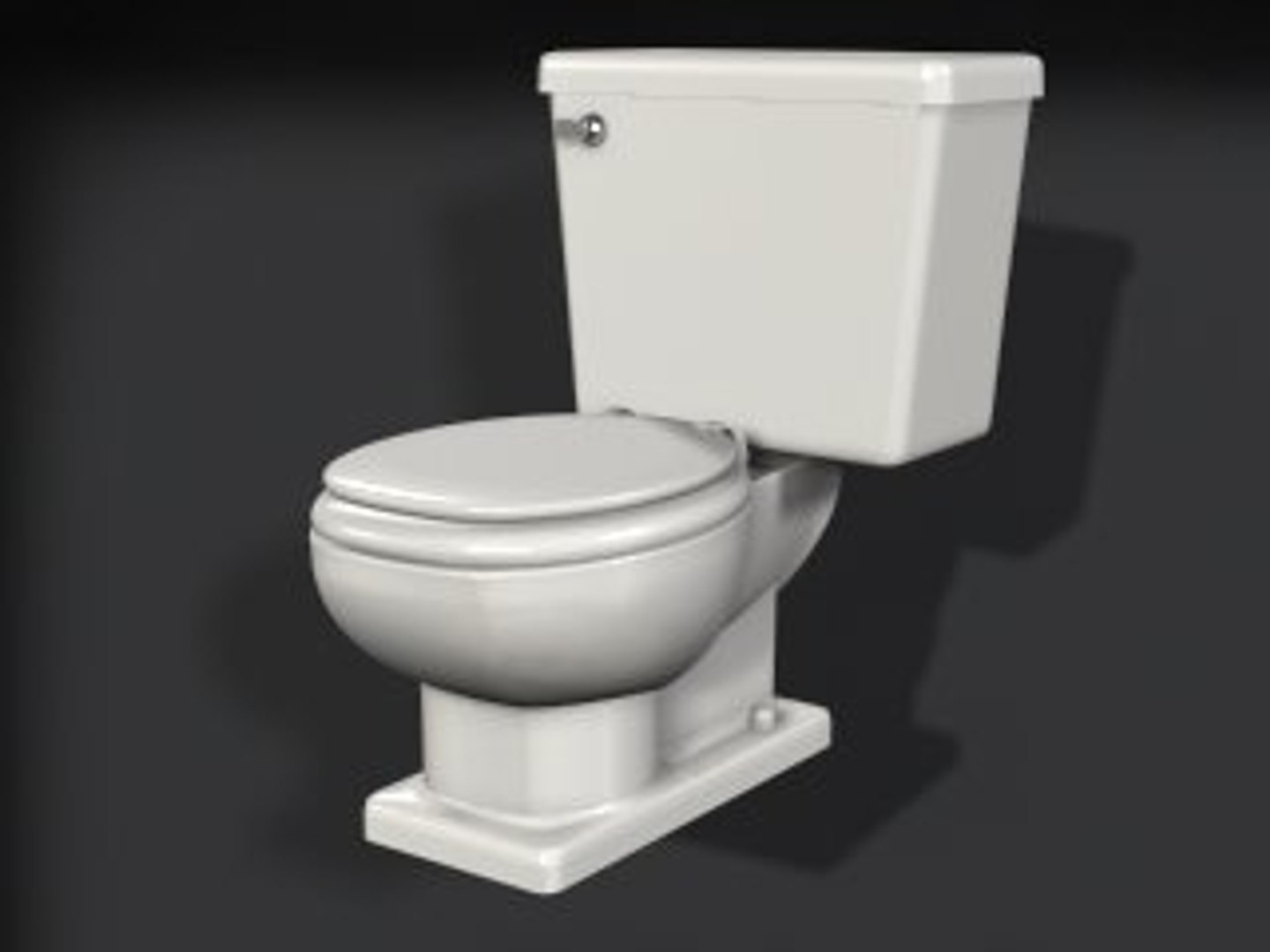 3d Standard Toilet Model