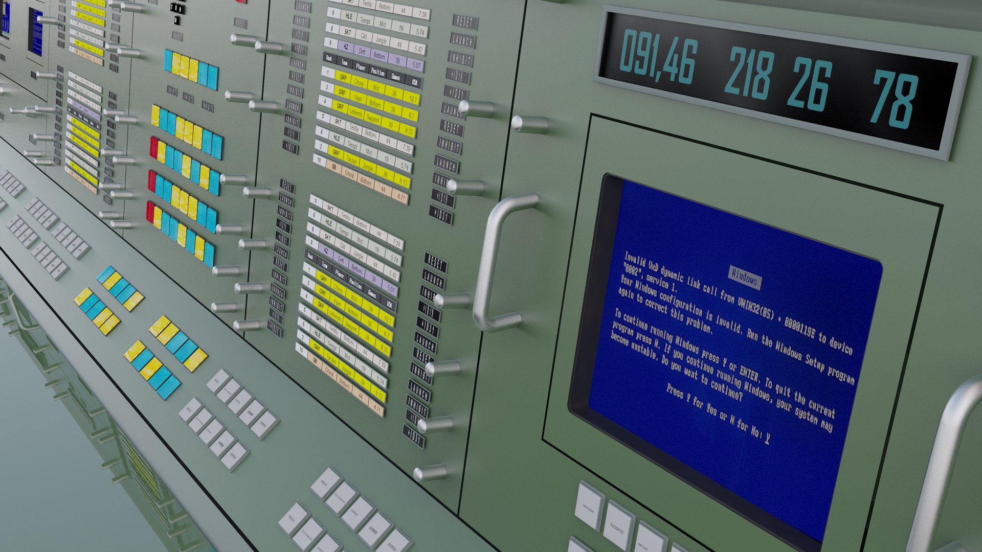 Mission Conrtol Panel 3D - TurboSquid 2044111
