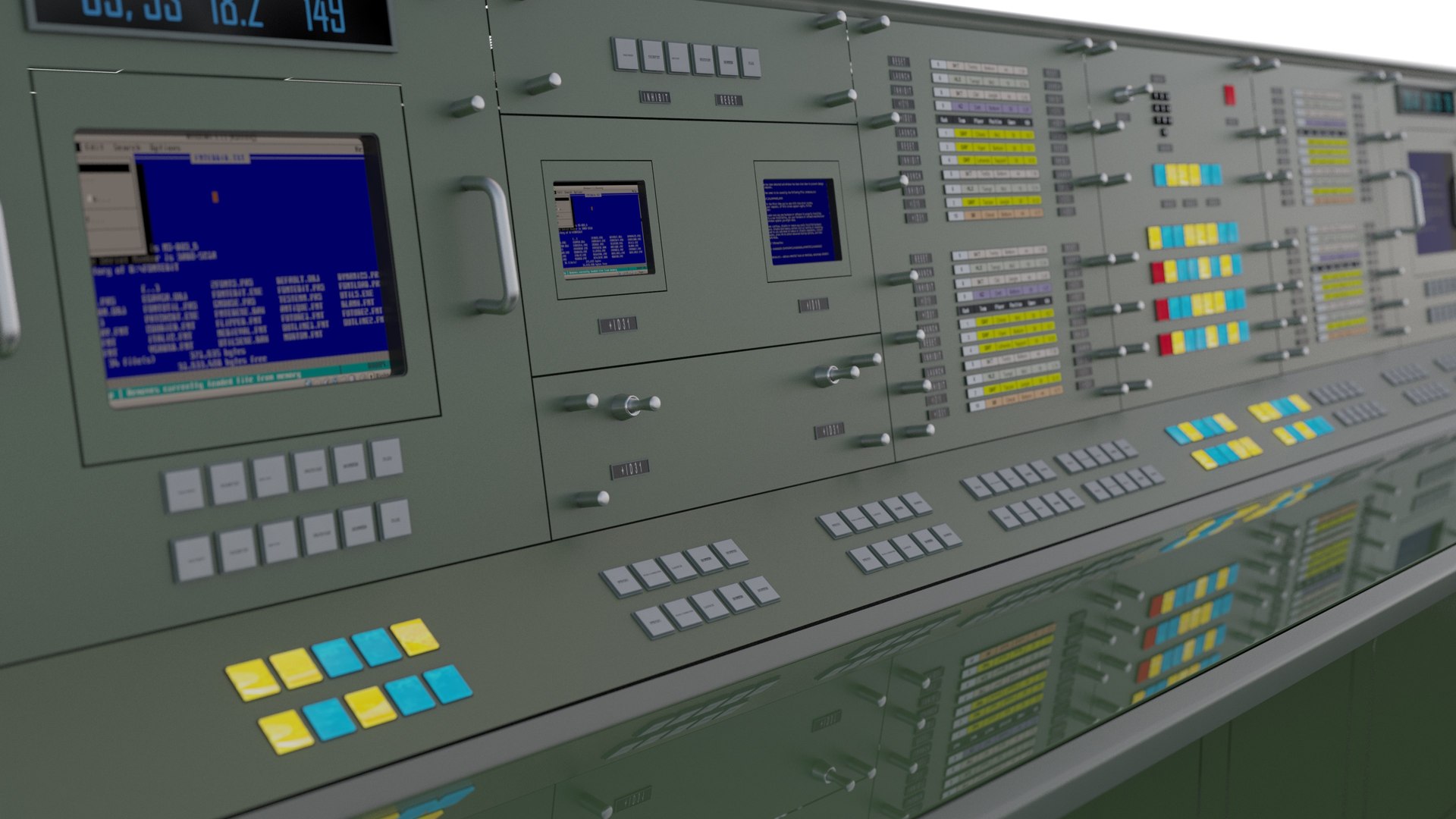 Mission Conrtol Panel 3D - TurboSquid 2044111