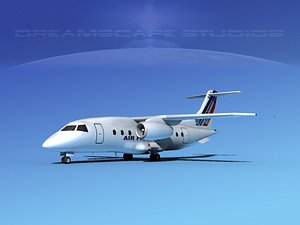 airlines 328jet jet aircraft 3ds