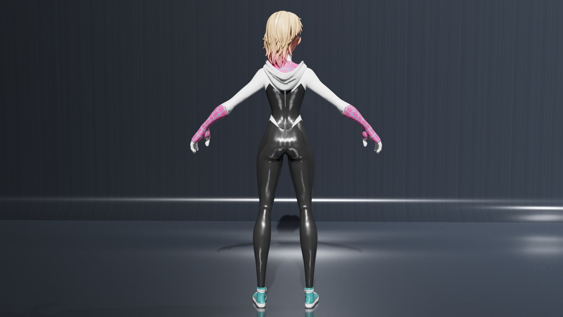 Spider Gwen low-poly 3D model https://p.turbosquid.com/ts-thumb/zT/XhJ7qk/5a/30001/png/1791741864/1920x1080/fit_q87/1a46c1befc110e22c211537b4690315a8013e351/30001.jpg