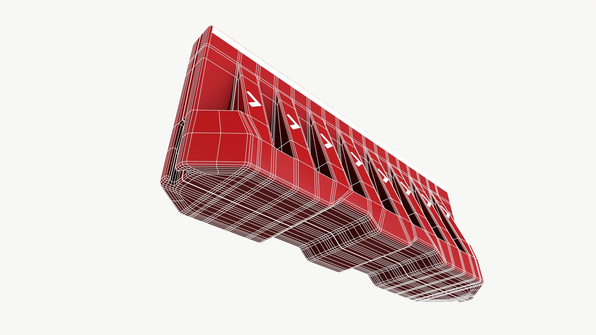3D Road Barrier - TurboSquid 2365759