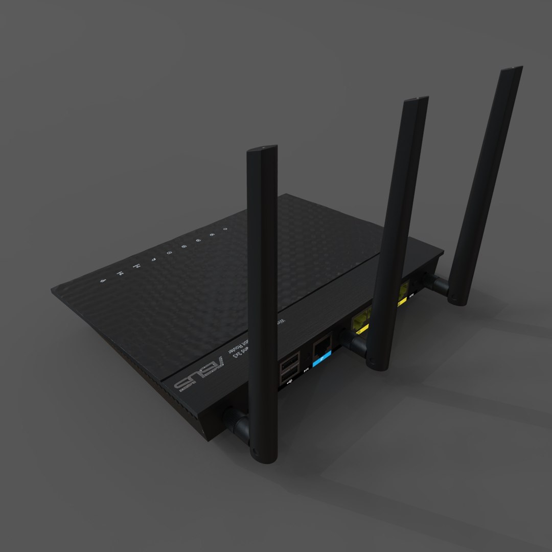 Router Asus Rt-n66u 3D Model - TurboSquid 1678563