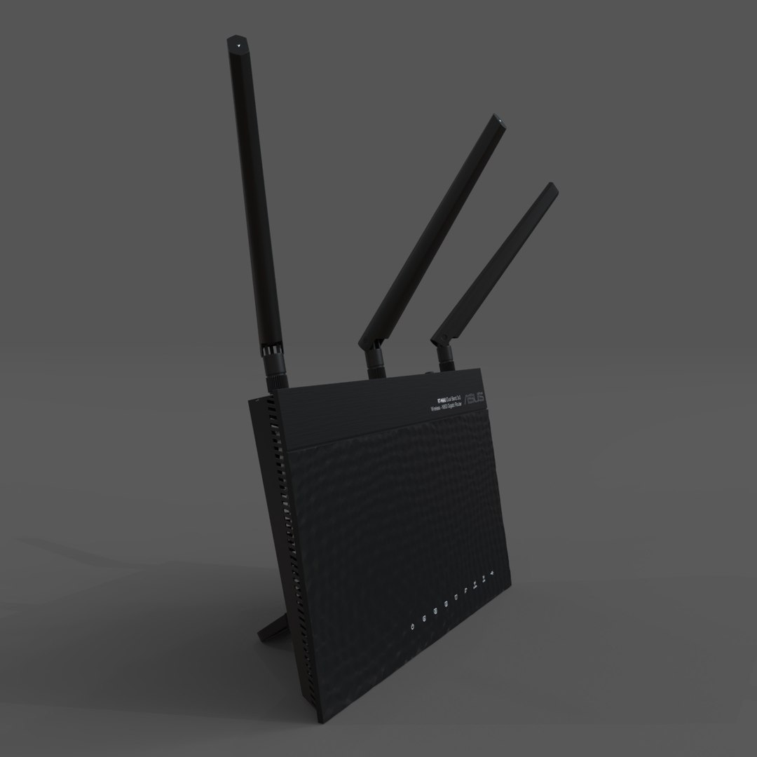 Router asus rt-n66u 3D model - TurboSquid 1678563