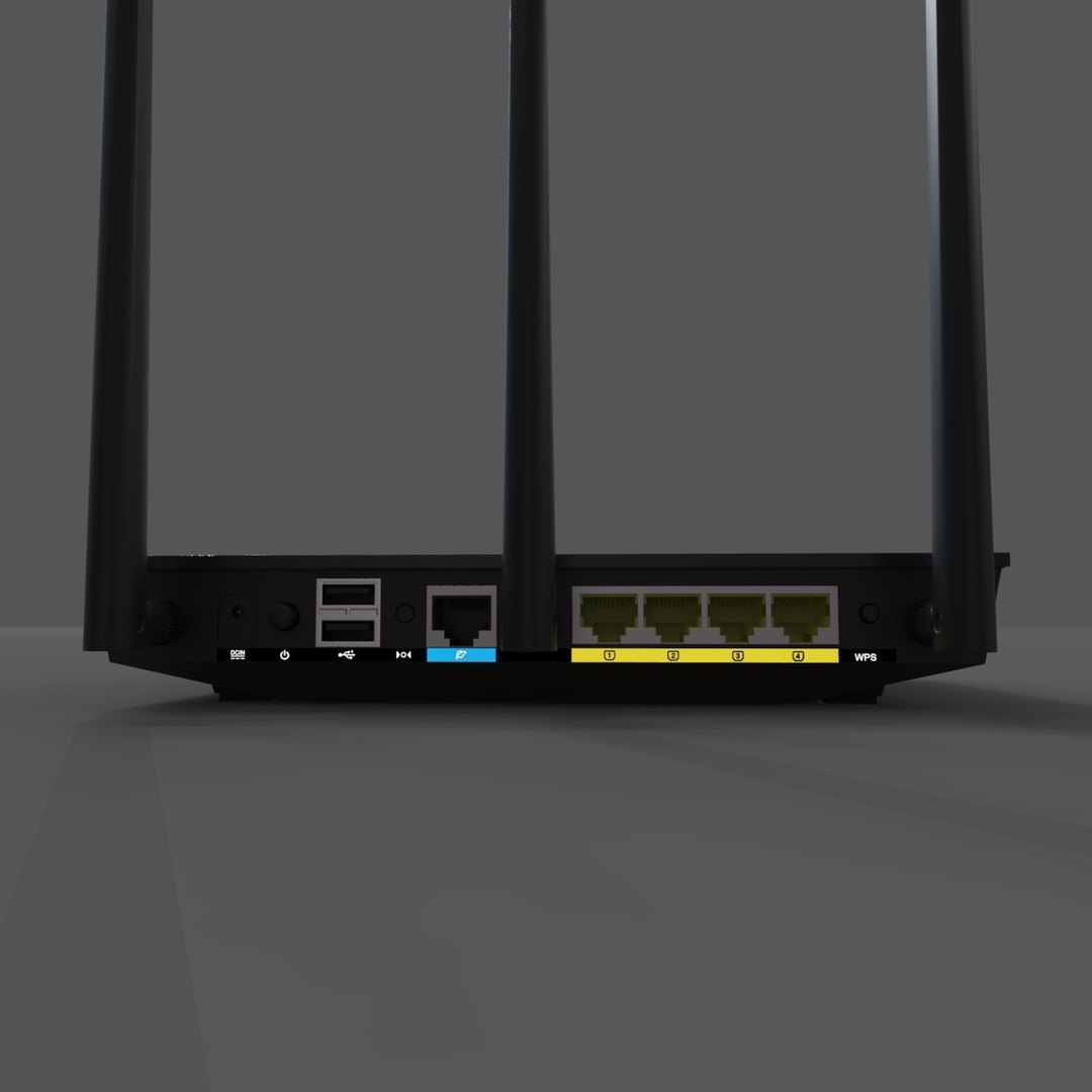 Router Asus Rt-n66u 3D Model - TurboSquid 1678563