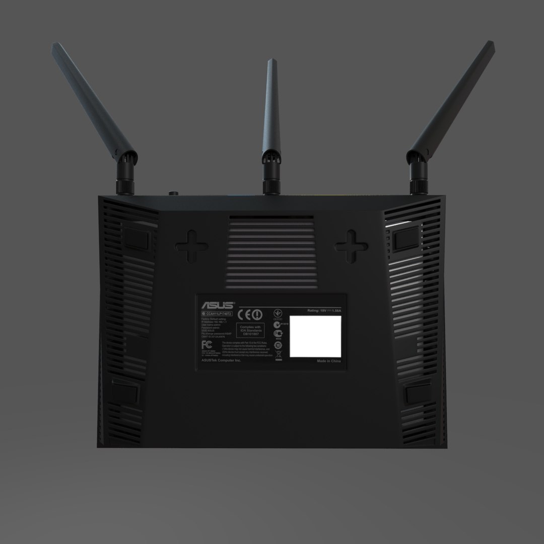 Router Asus Rt-n66u 3D Model - TurboSquid 1678563