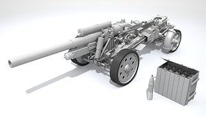 15 cm sFH 18 howitzer 3D