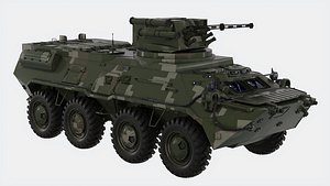 2002 BTR low-poly 3D model