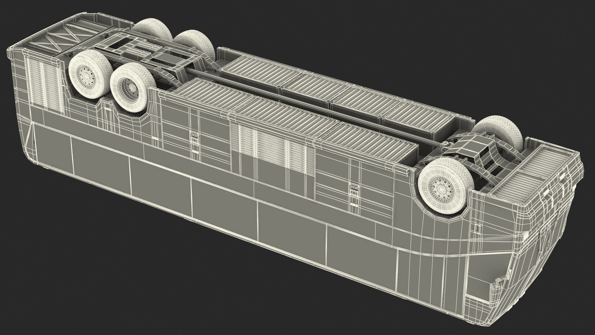 Charter Bus Exterior Only 3D Model - TurboSquid 1767108
