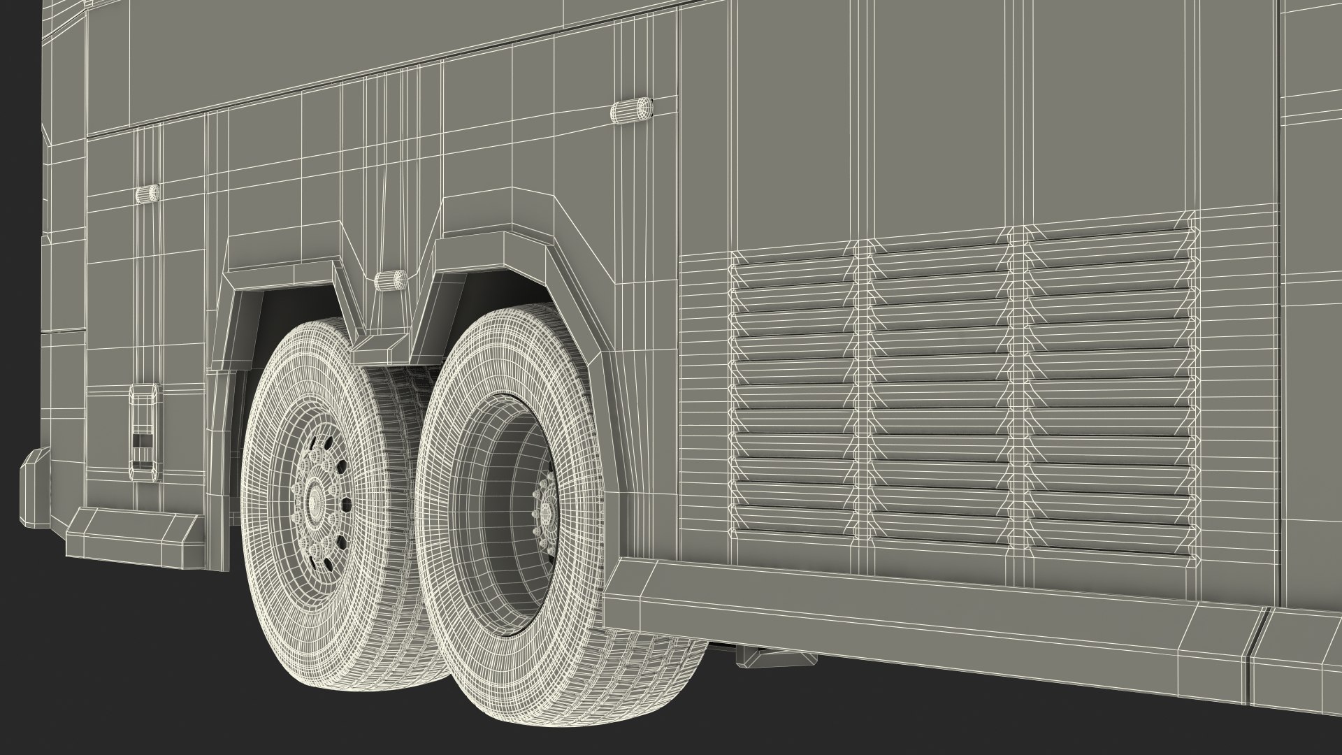 Charter Bus Exterior Only 3D Model - TurboSquid 1767108