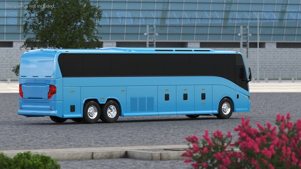 Charter Bus Exterior Only 3D model - TurboSquid 1767108