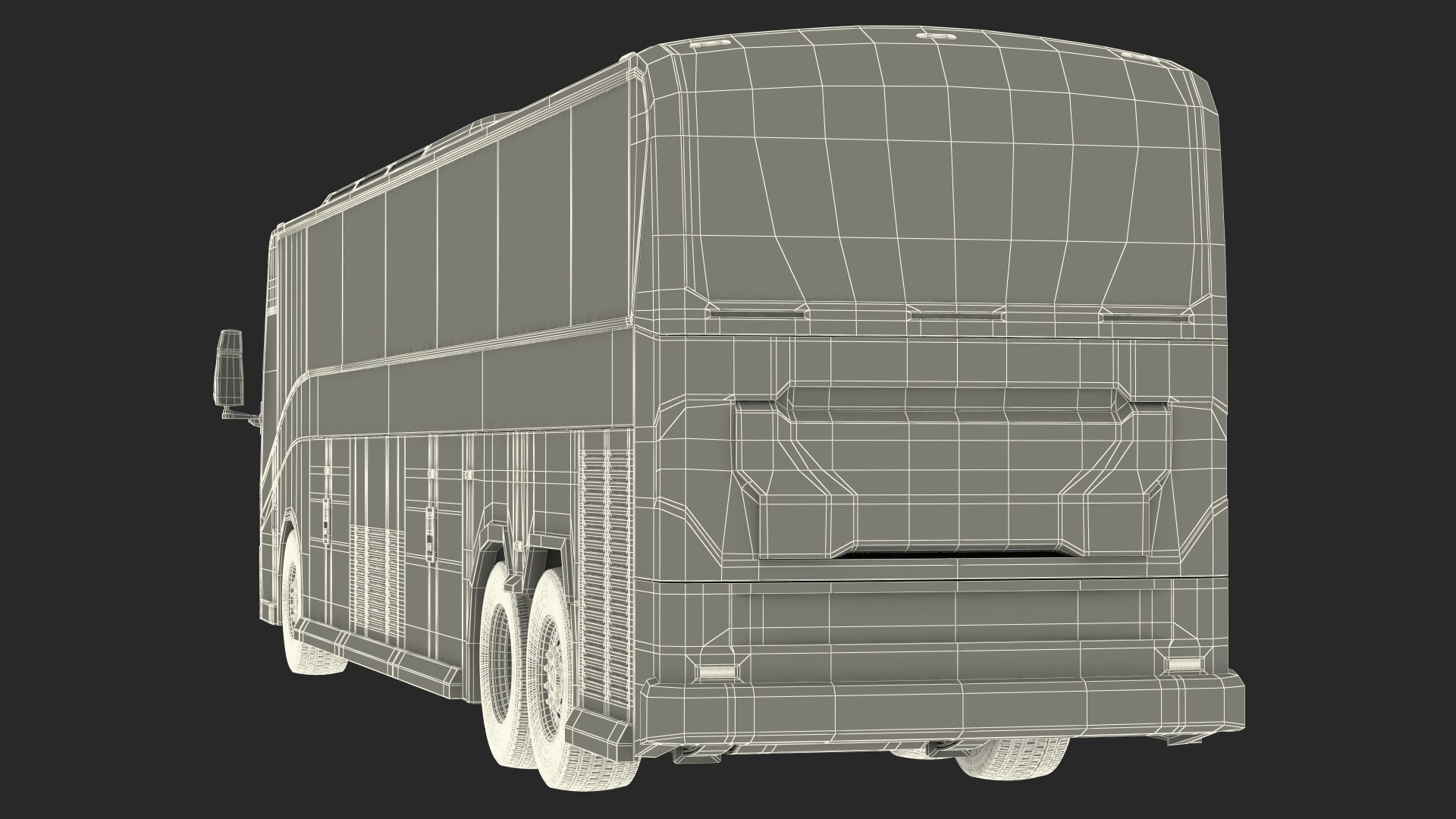 Charter Bus Exterior Only 3D Model - TurboSquid 1767108
