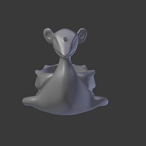 3D model snail flower pot