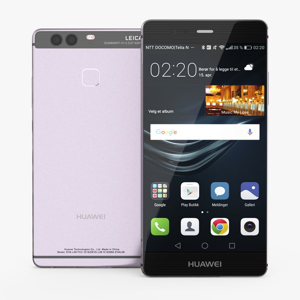 3D huawei p9 violet model