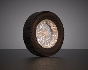 3d model wheel tire