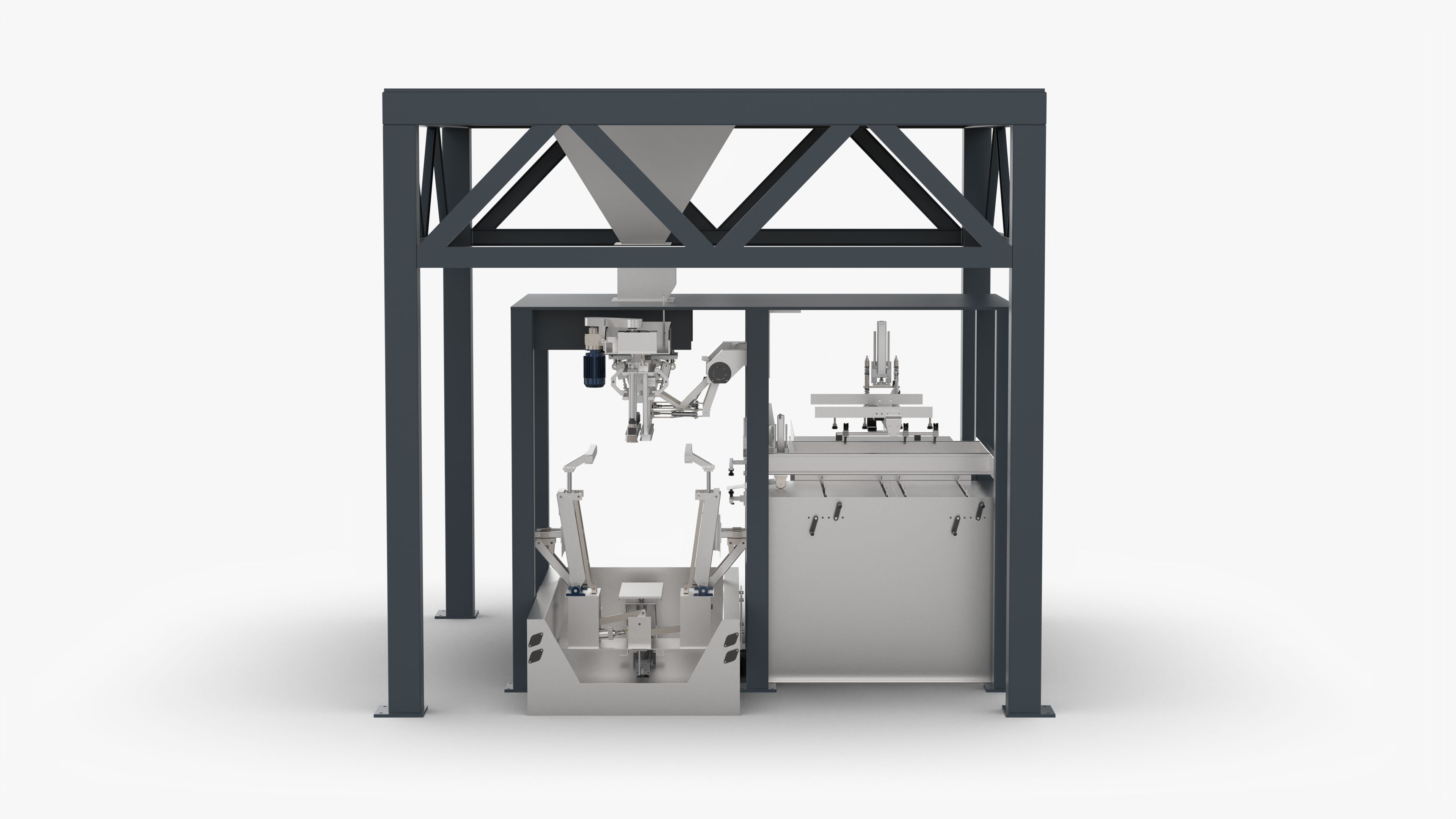 3D model Automatic Scale Bag Making Packaging Machine - TurboSquid 2015626