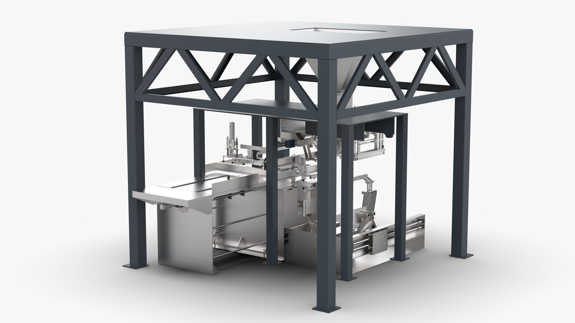 3D Model Automatic Scale Bag Making Packaging Machine - TurboSquid 2015626