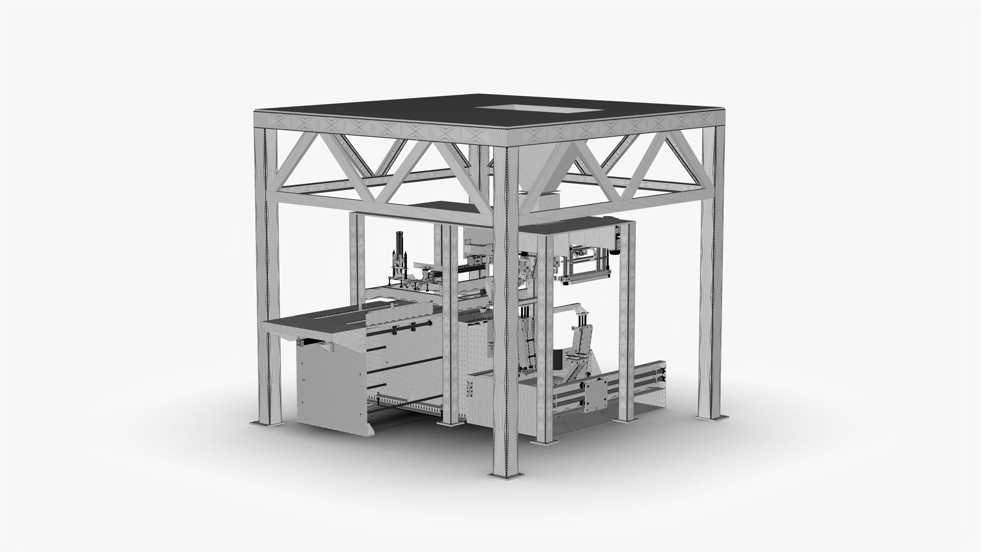 3D Model Automatic Scale Bag Making Packaging Machine - TurboSquid 2015626